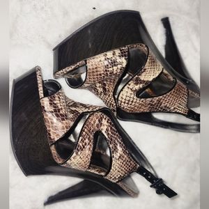 Snake skin heels
